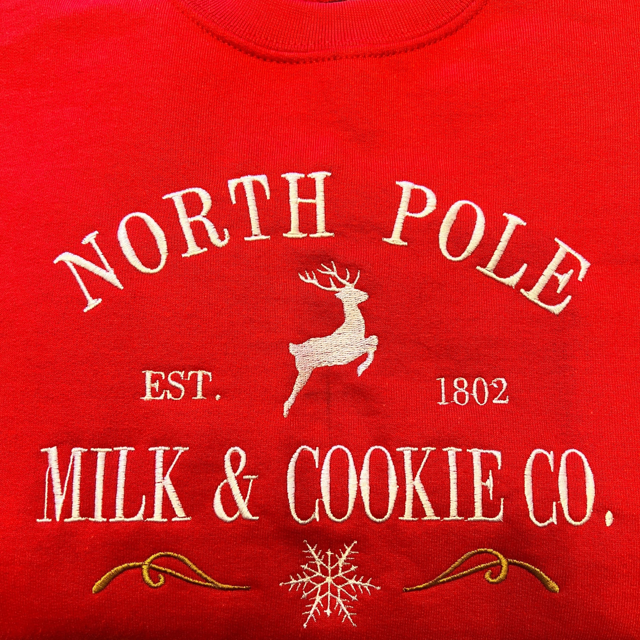 North Pole Milk & Cookie Co. Christmas Sweatshirt