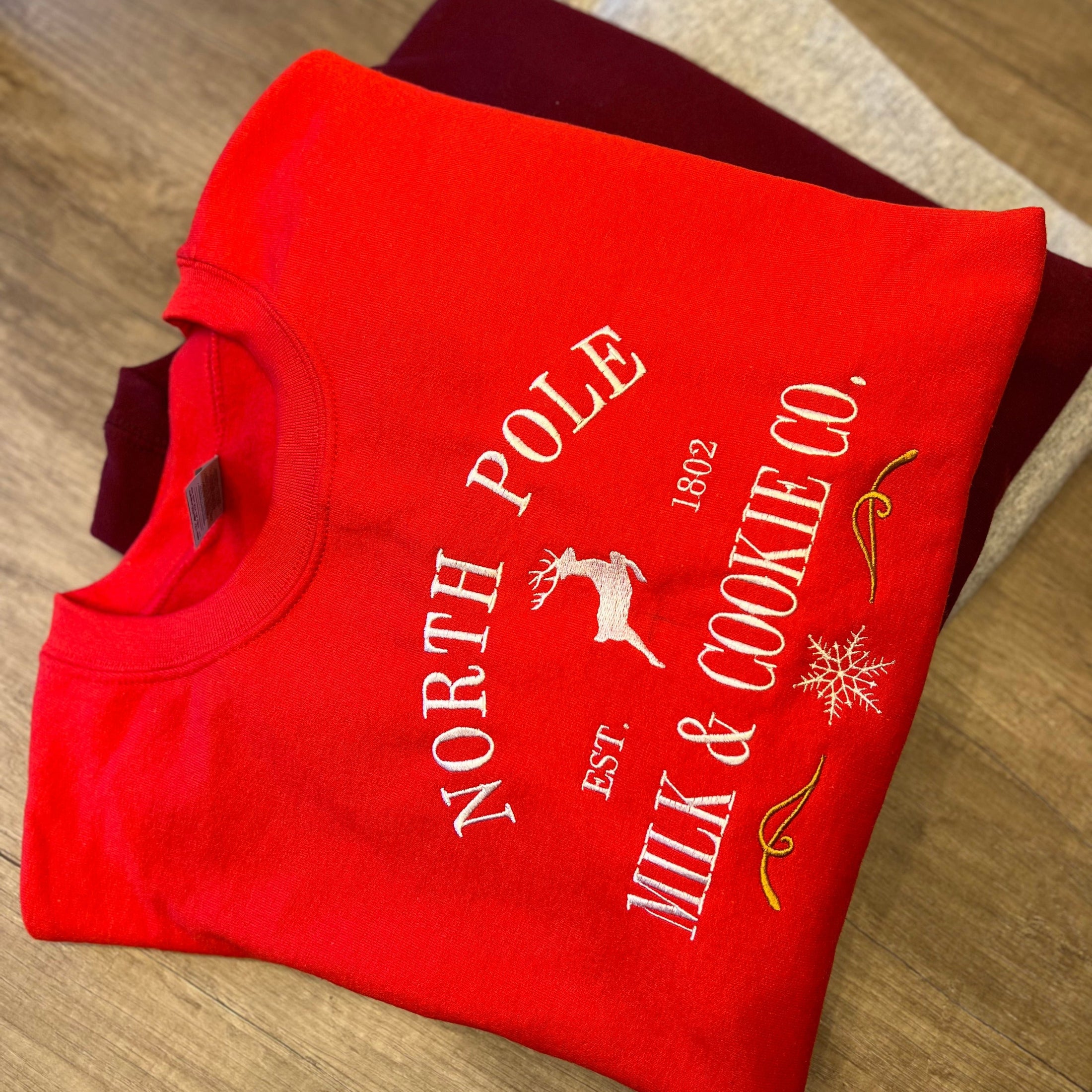 North Pole Milk & Cookie Co. Christmas Sweatshirt