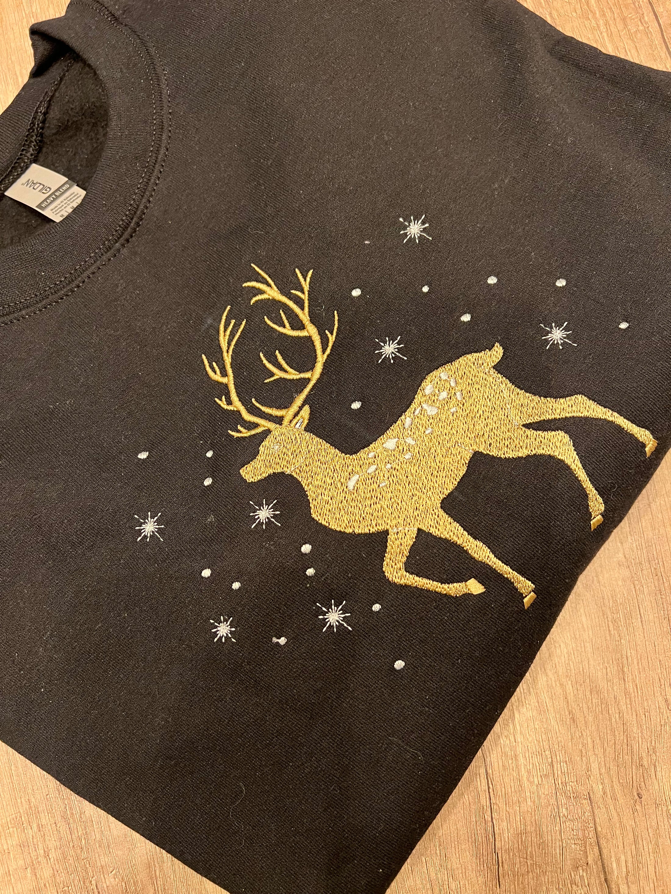 Magical Reindeer Sparkle Christmas Sweatshirt