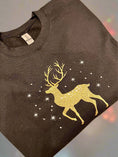 Load image into Gallery viewer, Magical Reindeer Sparkle Christmas Sweatshirt
