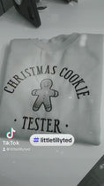 Load and play video in Gallery viewer, Christmas Cookie Tester Sweatshirt
